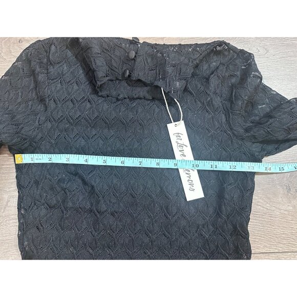 For Love & Lemons Tracy Turtleneck Crop Top NWT XS - Picture 6 of 9